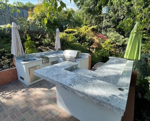 Outdoor Kitchen, barbecue island