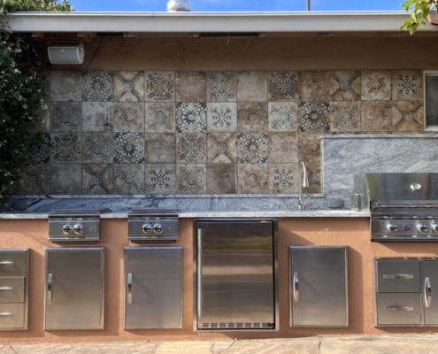 Outdoor Kitchen, barbecue island